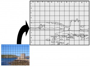 Resize image by choosing a larger grid